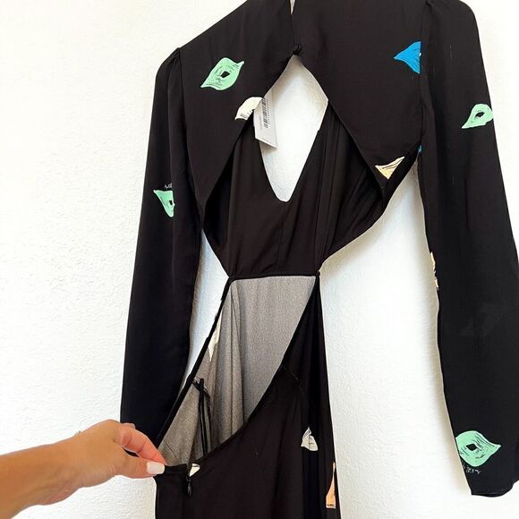 The Wolf Gang Isle Dress Long Sleeve Cutout Maxi Size XS - Picture 9 of 15